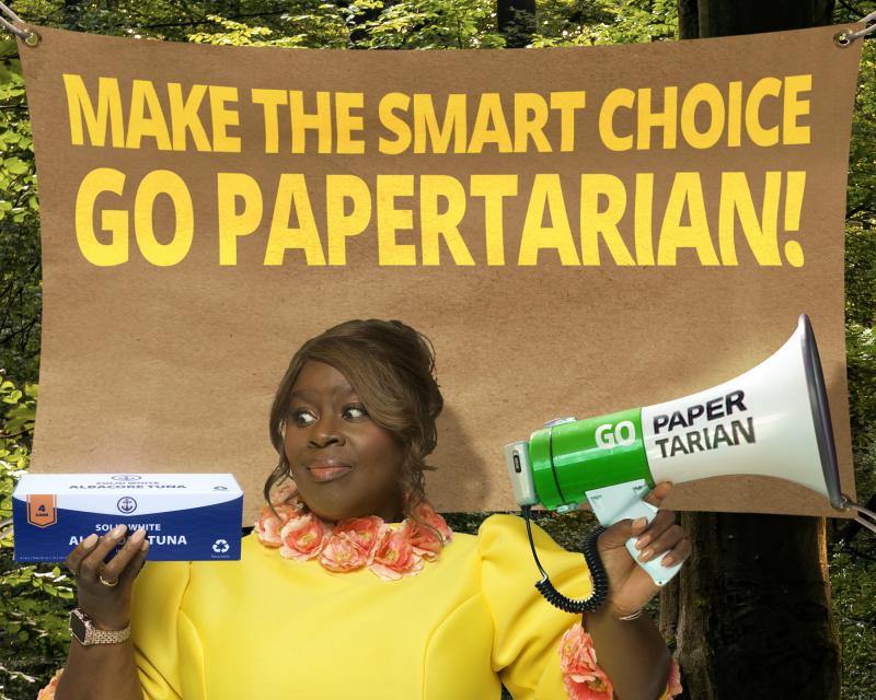 Retta in papertarian banner